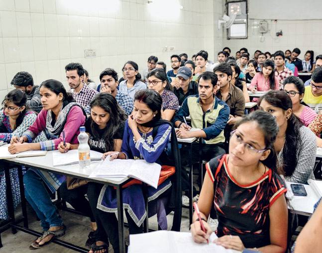 Computer institute classroom environment at SSSAM Academy Gurugram Haryana